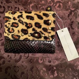 Adrienne Vittadini Haircalf Leopard Wallet